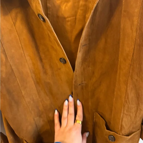 Vintage Men's Brown Suede Shirt Jacket - Picture 3 of 12